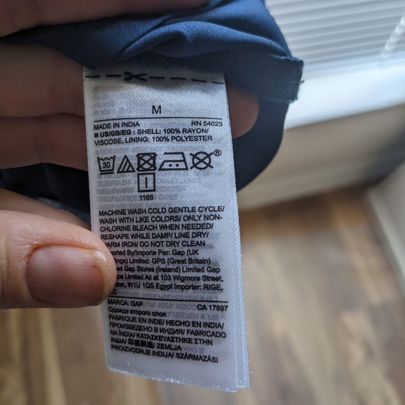 Gap navy blue maxi dress (M) - Picture 3 of 3